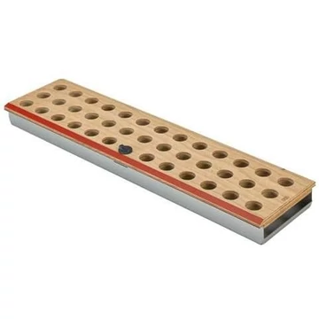 ER 25 - CNC szerszámtartó fából, gyűjtőtálcával, h x sz: 550x142 mm, 38 pozíció