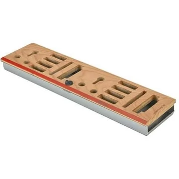 TRUMPF készlet - CNC szerszámtartó fából, gyűjtőtálcával, h x sz: 855x142 mm, 27 pozíció