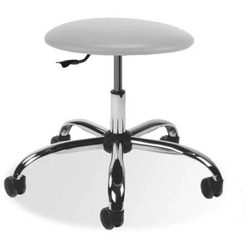 GOLIAT laboratóriumi munkazsámoly görgőkkel, világosszürke szövetborítással.