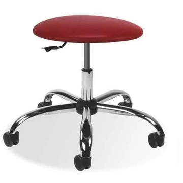 GOLIAT laboratóriumi munkazsámoly görgőkkel, piros szövetborítással
