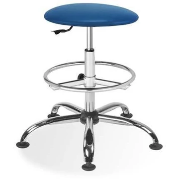 GOLIAT laboratóriumi munkazsámoly, magas, lábtartó gyűrűvel, kék szövetborítással