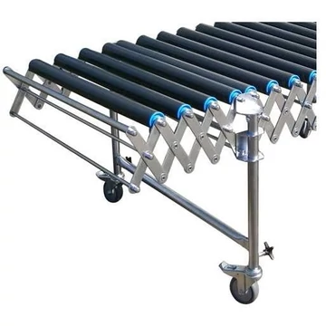 Ollós rácsos pálya műanyag hengerekkel (1 db), változtatható nyomvonalú, szélesség 800 mm, hossza 2920-7360 mm