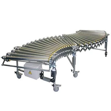 Ollós rácsos pálya 36W-os meghajtással, acél görgők, változtatható nyomvonalú, szélesség 800 mm, hossz 2250-4950 mm