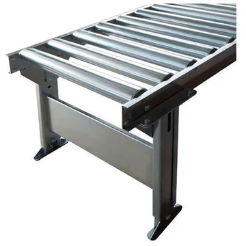 Görgőspálya acél görgőkkel, egyenes modul, szélesség 500 mm, tengelytávolság 100 mm, hossz 2,0 m