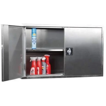 Fali szekrény, rozsdamentes, 1 alsó tálca, 1 polc, ma x sz x mé: 600x1000x300 mm