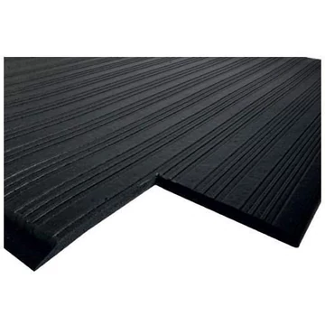 Orthomat munkahelyi szőnyeg 1,5x0,9 m, fekete, bordázott felület