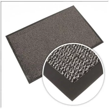 Szennyeződésgátló szőnyeg bejárati területekhez Vynaplush 1,2 x 1,8 m, fekete / szürke színű