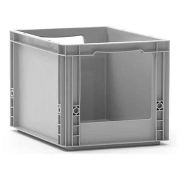 EURO tárolódoboz, szürke, 400 x 300 x 270 mm