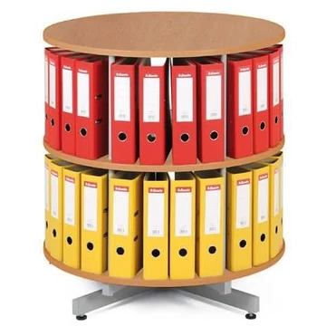 Mappa forgó oszlop, 2 szintes, magasság 890 mm, átmérő 800 mm, bükk dekor