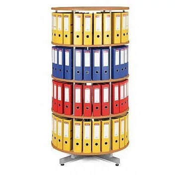 Mappa forgó oszlop, 4 szint, magasság 1630 mm, átmérő 800 mm, bükk dekor