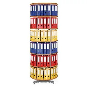 Mappa forgó oszlop, 6 szint, magasság 2370 mm, átmérő 800 mm, bükk dekor