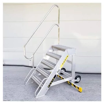 Kültéri Dobogós létra alumíniumból, 5 alumínium lépcső