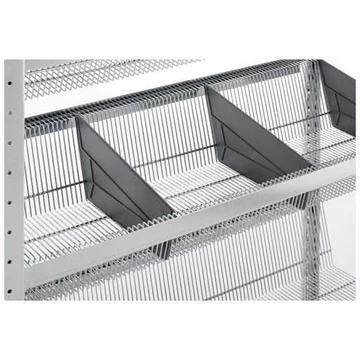 Műanyag válaszfal drótkosárhoz, 100 kg teherbírású