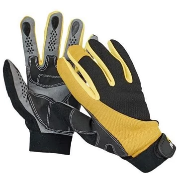 CORAX munkakesztyű, profi, fekete / sárga, méret. 9.