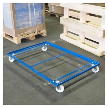 Könnyű raklap alváz 1220 x 820 mm, teherbírás 300 kg, poliamid kerekek