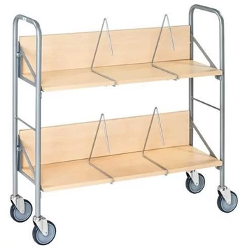 Mappakocsi, 2 dönthető polc, terhelés 50 kg, ma x sz x mé: 900x300x920 mm