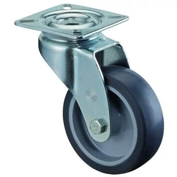 Beálló készülékgörgő, átm. 50 mm, szerelőlappal, teherbírása 50 kg