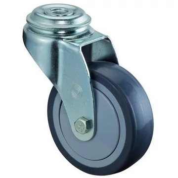 Beálló készülékgörgő, átm. 50 mm, csavarlyukkal, teherbírás 50 kg