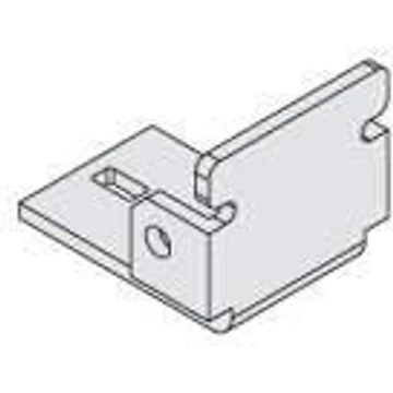 Görgősléc végelem ütköző nélkül, a görgők és a profilok védelme érdekében