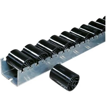 Raklapszállító görgősléc 2,4 m, műanyag hengeres görgők