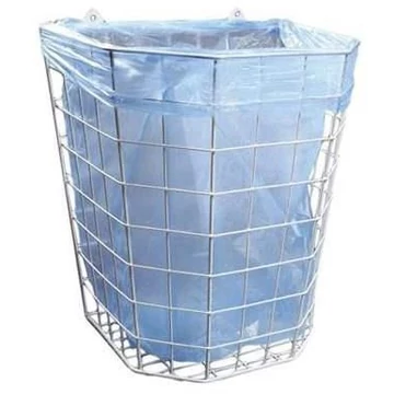 Huzalkosár fali rögzítéshez, kapacitás 22 l, 320 x 350 x 240 mm, fehér