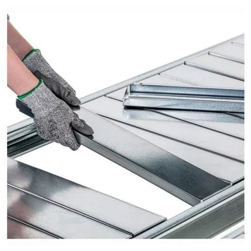 További 1700x400 mm lemezpanel polc, 500 kg teherbírással, horganyzott