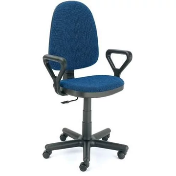 PRESTIGE ipari forgószék, kartámaszokkal, Oban kárpit - kék szín