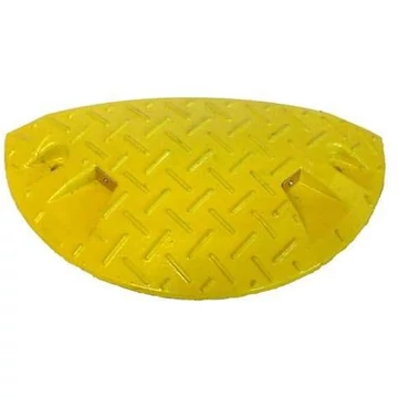 Forgalomlassító küszöb 10 km/h ajánlott sebességhez, 215 mm végelem, sárga szín