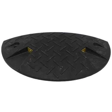 Forgalomlassító küszöb 20 km/h ajánlott sebességhez, végelem 215 mm, fekete szín