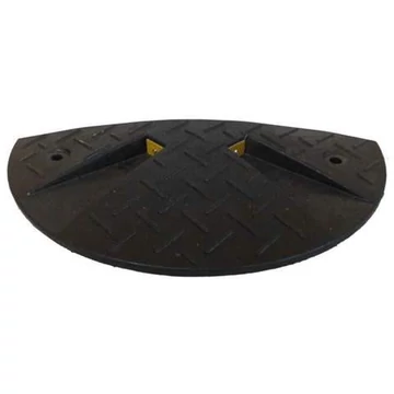 Forgalomlassító küszöb 30 km/h ajánlott sebességhez, 215 mm végelem, fekete színű