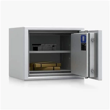 Tűzvédett széf (S60P, S2 osztály), ma x sz x mé: 380x463x427 mm, súly 90 kg, 1 polc