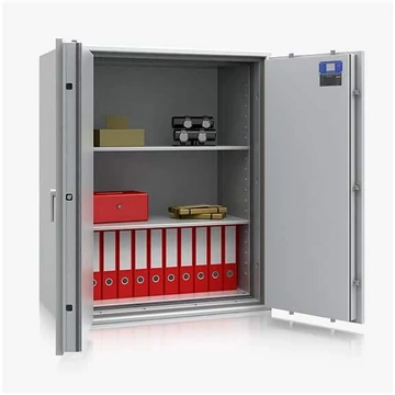 S60P és S2 biztonsági szekrény, külső méretek: 1189 x 975 x 559 mm, súly 424 kg, 2 polc