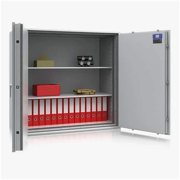 S60P és S2 biztonsági szekrény, külső méretek: 1189 x 1282 x 559 mm, súly: 516 kg, 2 polc