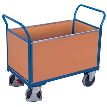 VARIOfit paltós kocsi 4 magas, zárt fallal, 1200 x 800 mm, teherbírása 500 kg.