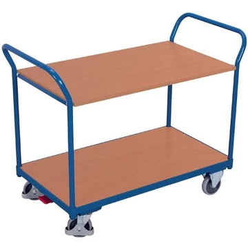 VARIOfit asztalkocsi 2 szinttel, 2 elülső fogantyúval, 850x500 mm, teherbírása 200 kg