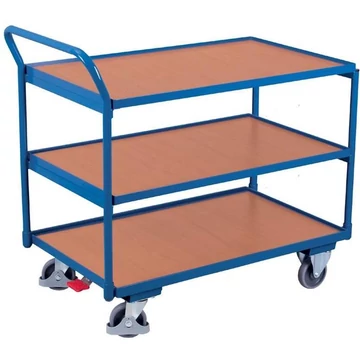 VARIOfit asztalkocsi 3 szinttel, 850x500 mm, teherbírása 250 kg