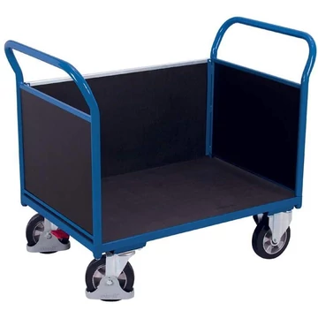 VARIOfit platós kocsi 3 magas fallal, 2000 x 800 mm, teherbírása 1000 kg