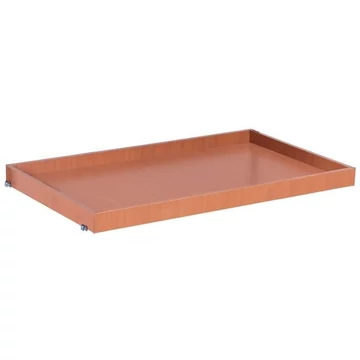 Polc 60 mm magas peremmel, 850 x 500 mm, fa alapú panel, bükk dekorfelülettel