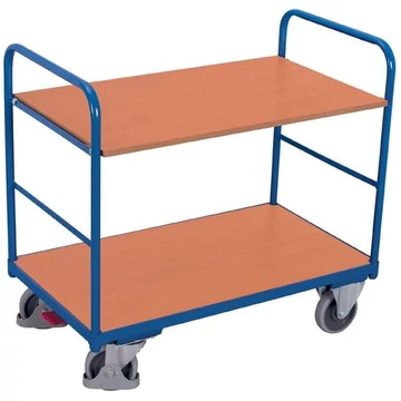 VARIOfit polcos kocsi , alacsony, 2 szintes, 1000x600 mm, teherbírása 250 kg