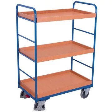 VARIOfit polcos kocsi , magas 1524 mm, 3 szint peremmel: 1000x700 mm, teherbírás 250 kg