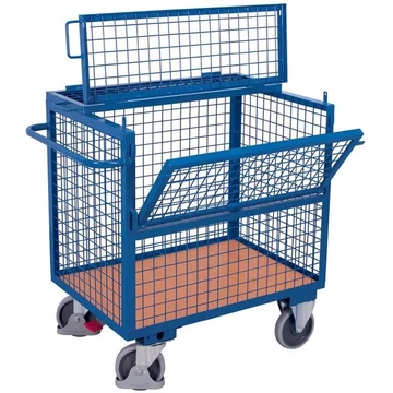 Dobozos kocsi VARIOfit fedéllel, 1000x700 mm, teherbírása 500 kg