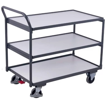 VARIOfit ESD asztalkocsi, 3 szintes, 1000 x 600 mm. Teherbírás 250 kg