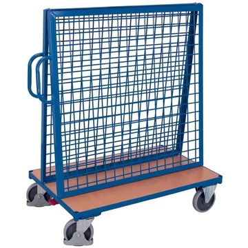 VARIOfit munkadarab-kocsi dróthálóval, 1200 x 800 mm, teherbírása 500 kg