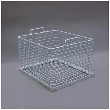 Rakatolható huzalkosár, h x sz x m : 615x455x400 mm, rácsméret 25x27 mm