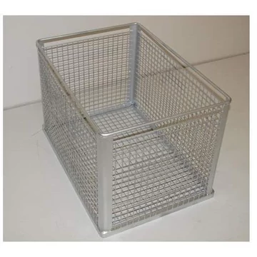 Rakatolható huzalkosár, ma x sz x mé: 815x565x525 mm, rácsméret 28x28 mm