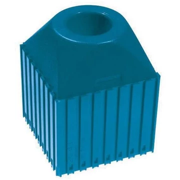 Műanyag doboz szerszámokhoz, ISO 30 kúpos szárral, 8x8 modul, kék színű.