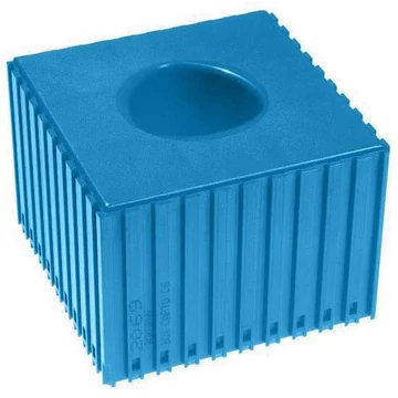 Műanyag doboz a CAPTO - C 6 típusú szerszám eltávolításához, 10x10 modul, kék színű.