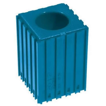 Műanyag doboz egyenes szárú szerszámokhoz - D30, 5x5 modul, 1 üreg (30x60 mm), kék színű.