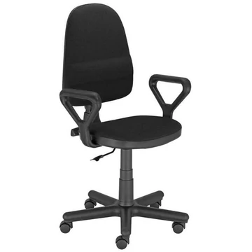 PRESTIGE ipari forgószék, kartámaszokkal, Oban kárpit színű antracit