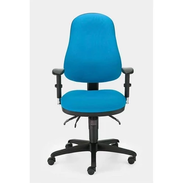 OFFIX irodai forgószék, állítható kartámaszok, huzat anyaga Lucia - kék